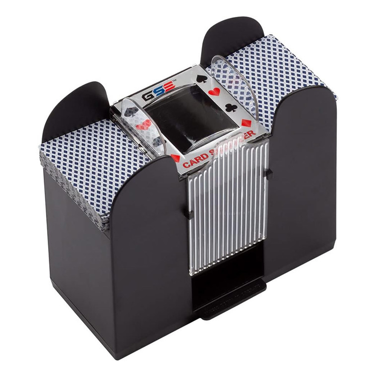 6-Deck Automatic Card Shuffler - Battery-Operated