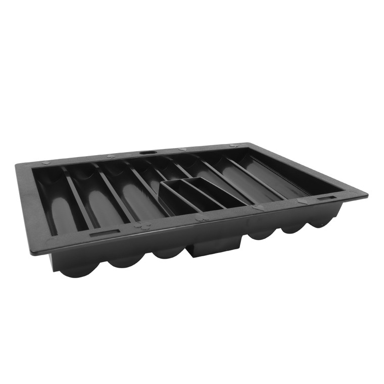"Dealer Table Chips Tray Rack with 2 Card Slots for Poker Chips (6 Rows, Hold 300 Chips) "