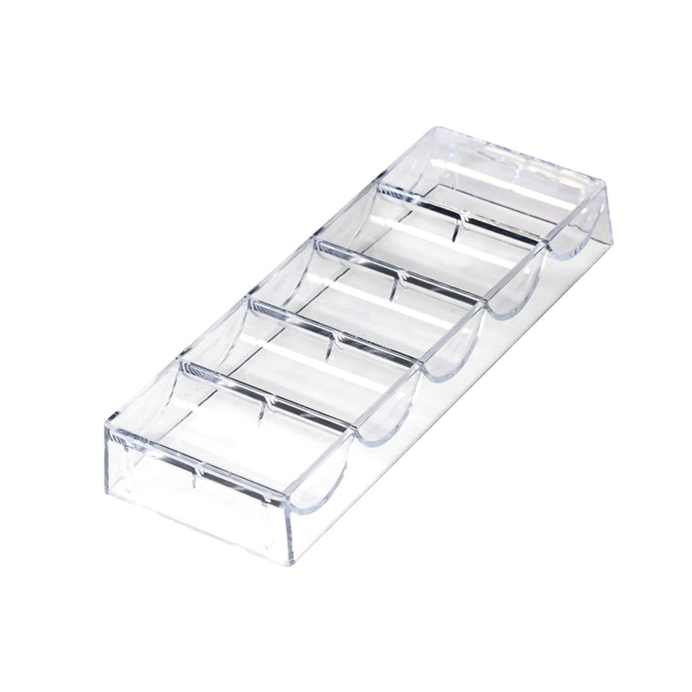 Casino Grade Poker Chip Tray Rack for Standard Size Chips, Holds 100 Chips