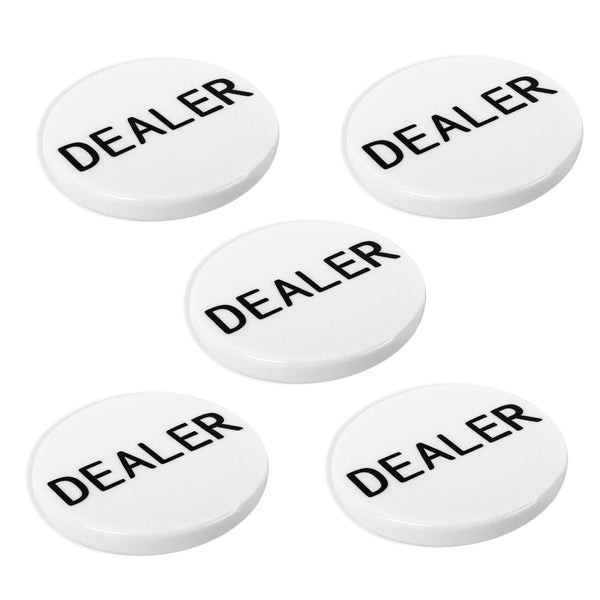5 packs 2" Casino Texas Hold‘em Poker Game Dealer Puck for Gambling Card Games,Texas Hold 'em