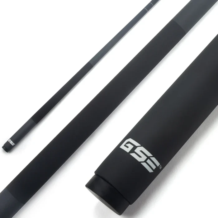 58-Inch Matte Black Fiberglass Composite Billiard Pool Cue Stick