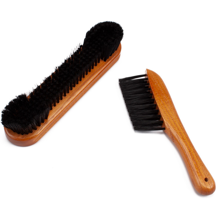Billiard Pool Table Brush and Rail Brush Set (Oak)