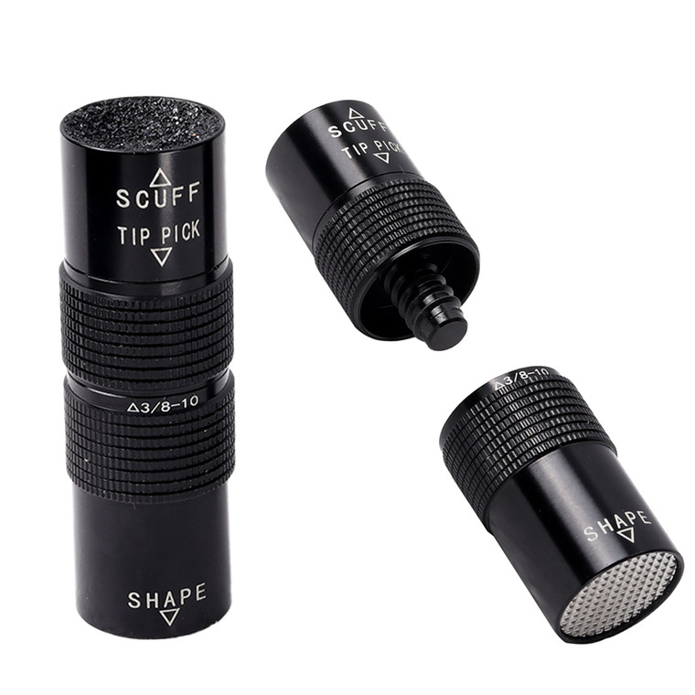 4-in-1 Pool Cue Tip Tool with 3/8-10 Joint Protector