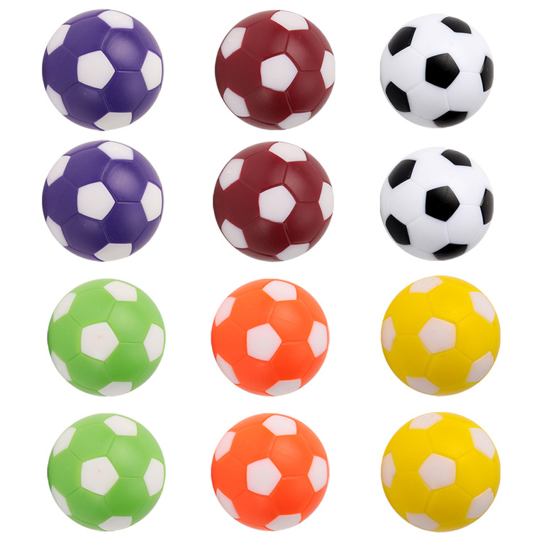 12-Pack Multicolor Foosball Table Replacement Balls