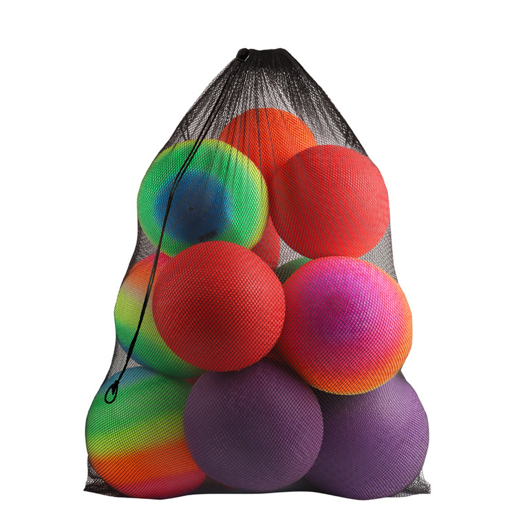 24"x36" Large Mesh Sports Ball Drawstring Bag for Gym Training, Football, Basketball, Swimming(Black)