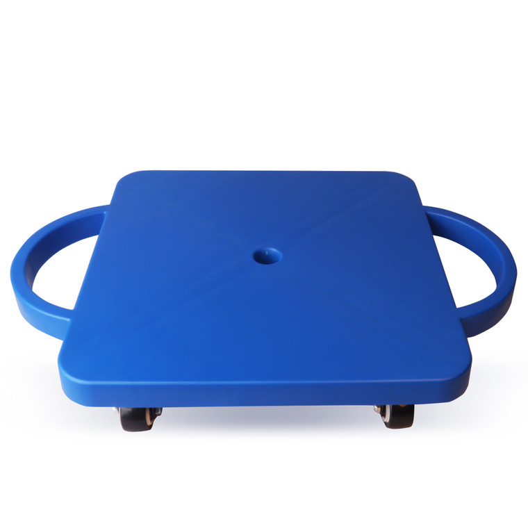 Floor Scooter Board with Handles, Sitting Scooter for Kids Indoor Play, Fun Scoot Boards(Blue)