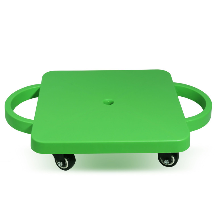 Floor Scooter Board with Handles, Sitting Scooter for Kids Indoor Play, Fun Scoot Board(Green)