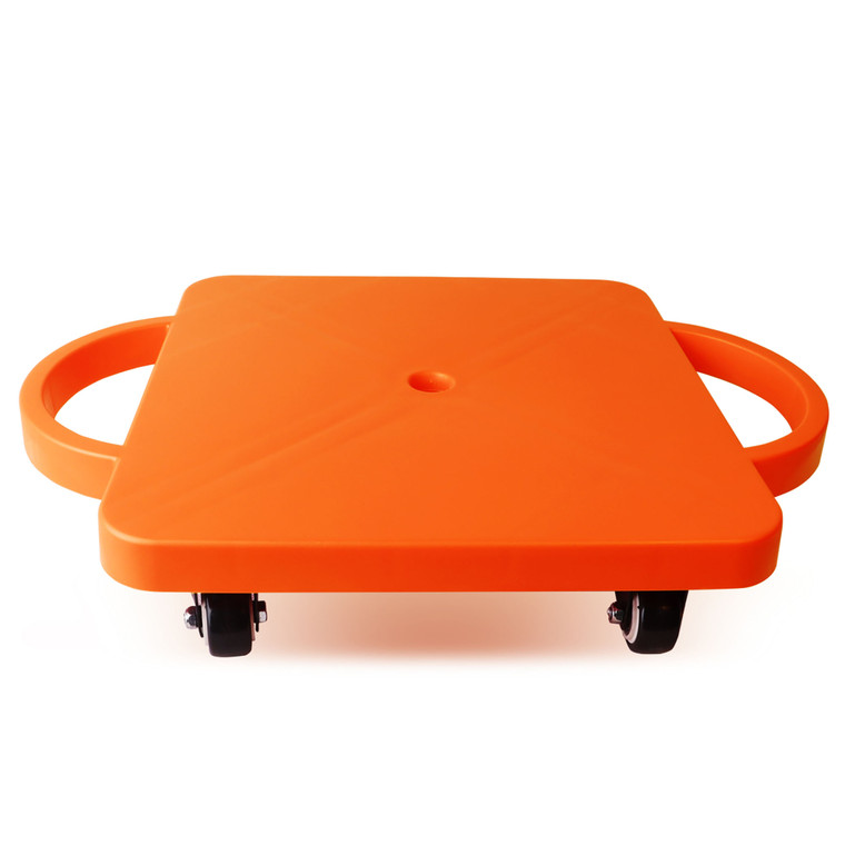 Floor Scooter Board with Handles, Sitting Scooter for Kids Indoor Play, Fun Scoot Board(Orange)