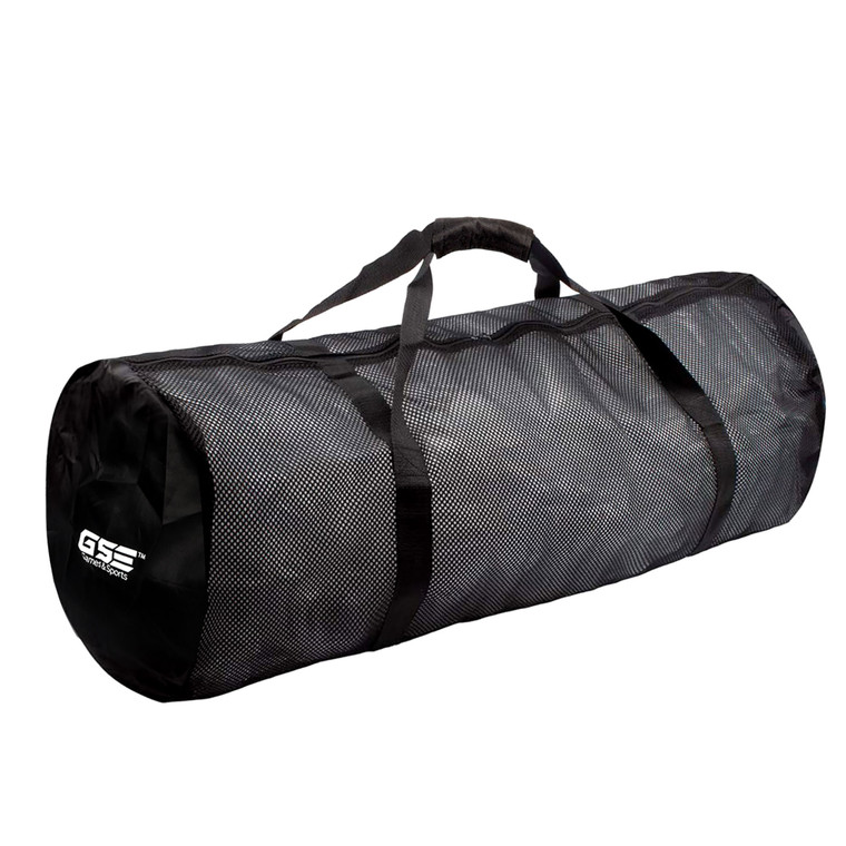 Large Mesh Sports Equipment Duffel Bag, Scuba Bag with Zipper for Diving Equipment,Gym Gear(Black)