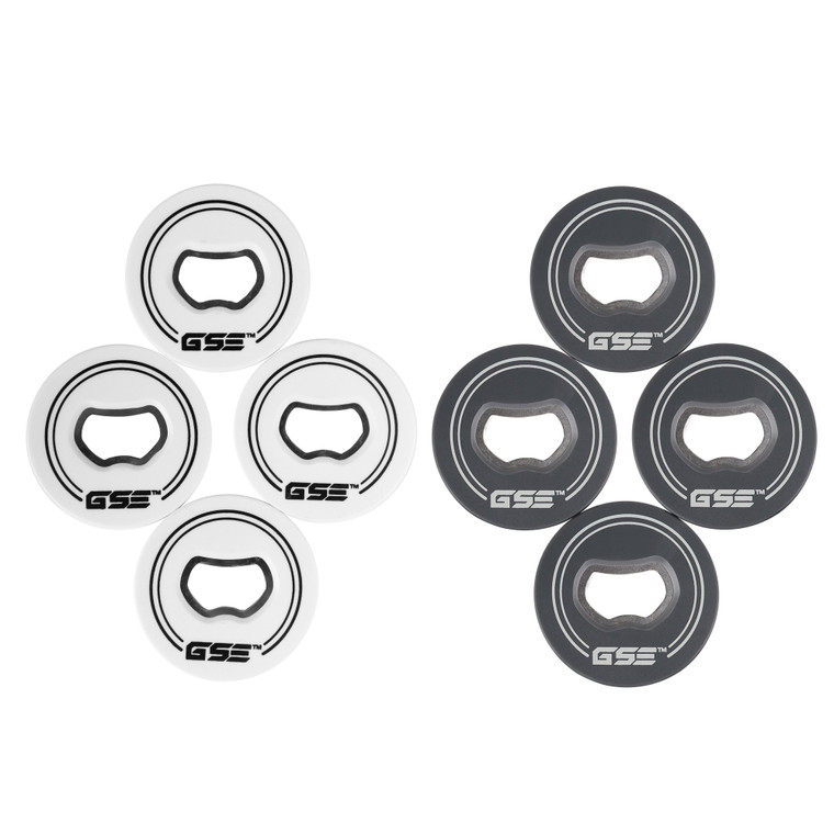 Set of 8 Replacement Washers with Bottle Opener for Washer Toss Pitching Lawn Game(White/Grey)