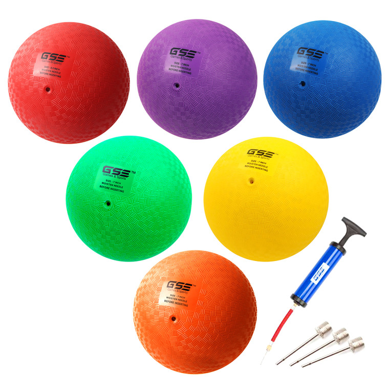 Playground Balls,Kickball, Bouncy Dodge Ball,Handball for Indoor and Outdoor(Multicolors)