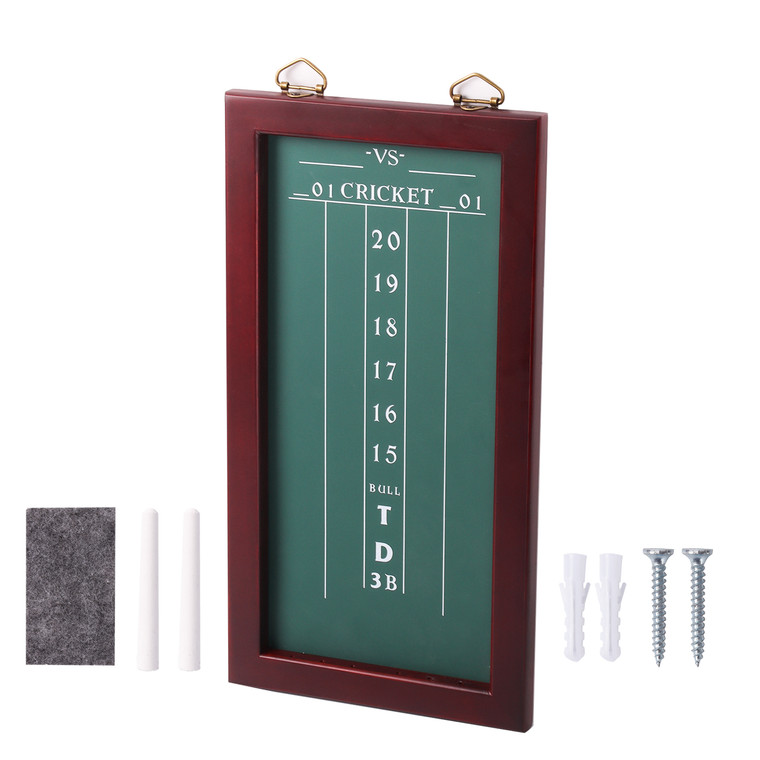 Chalk Dart Scoreboard for Dart Board Cricket & 01 Dart Games with Chalks and Chalk Wipe (Chalk Scoreboard)