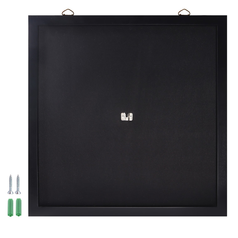 Dart Backboard with Wood Frame and Felt. Wall Protector for Dart Board Surround (Black)