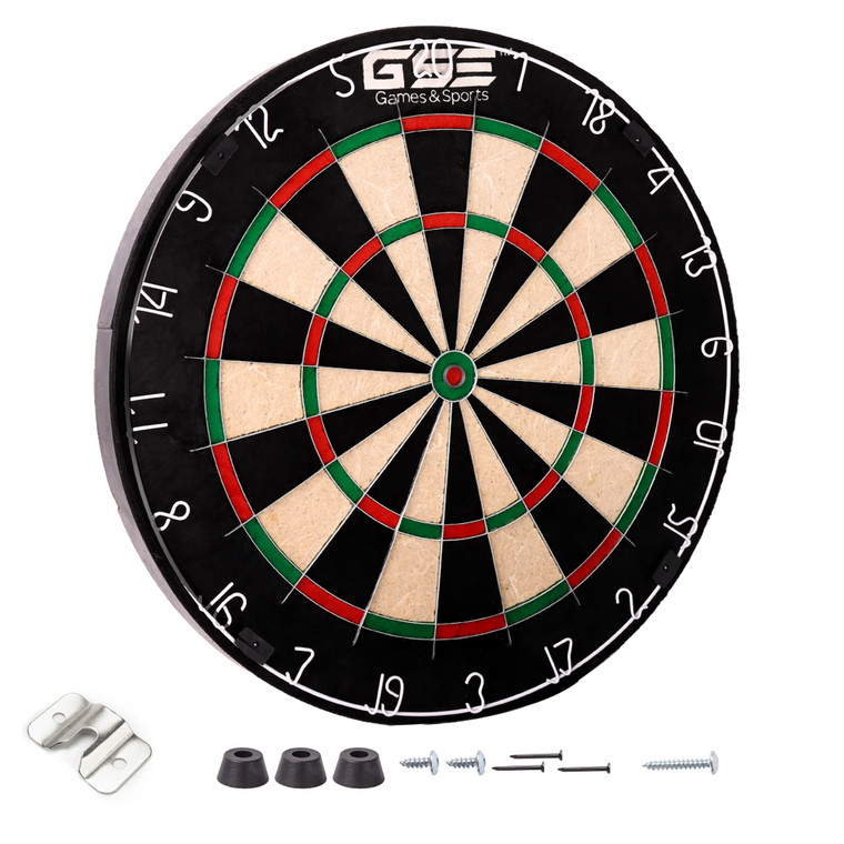 18" Professional Tournament Official Bristle Dartboard with AAA Grade Africa Self-Healing Sisal Fibers.