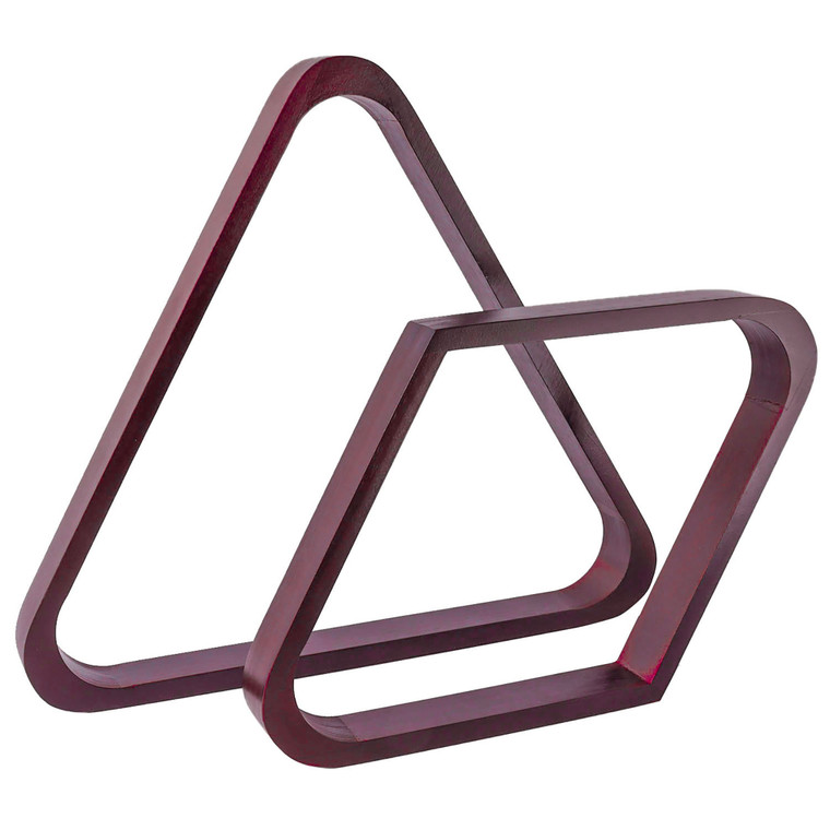 Billiard 8-Ball Triangle & 9-Ball Diamond Pool Ball Rack Set (Mahoangy)