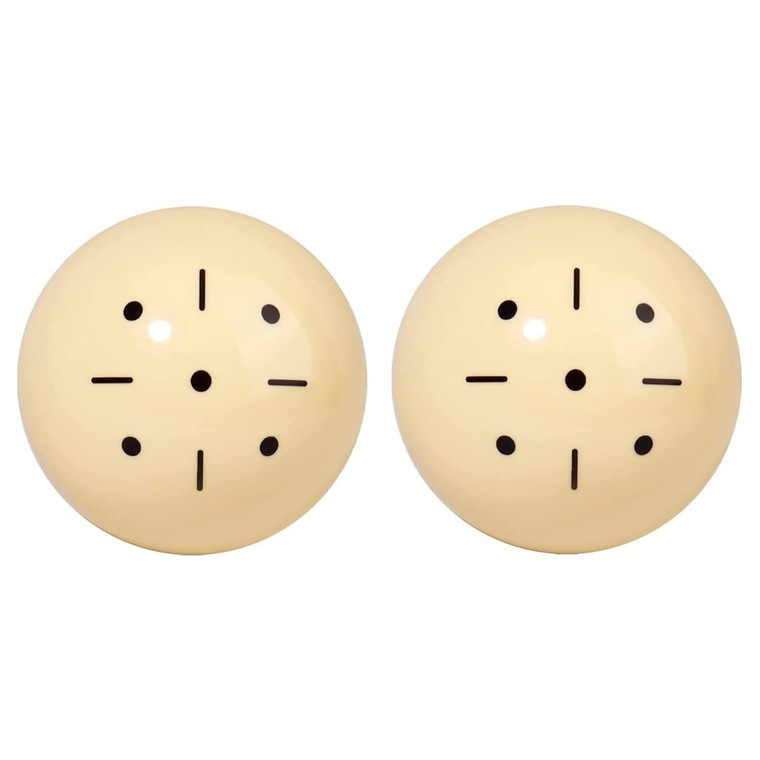 2-1/4" Black Dot Training Cue Balls