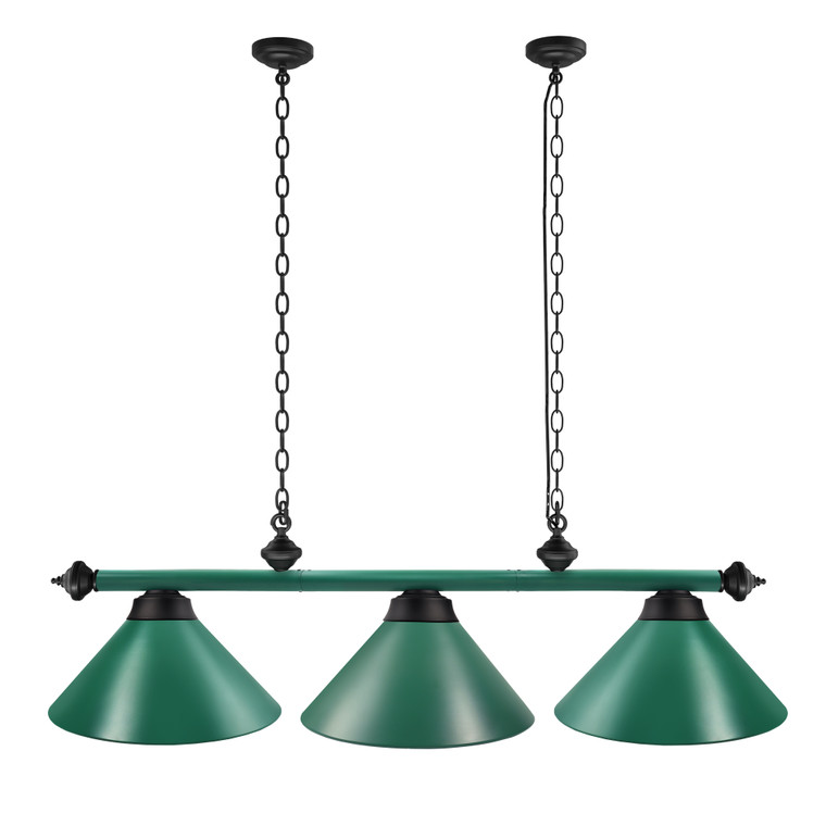 56-Inch Billiard Pool Table Lights (Dark Green)