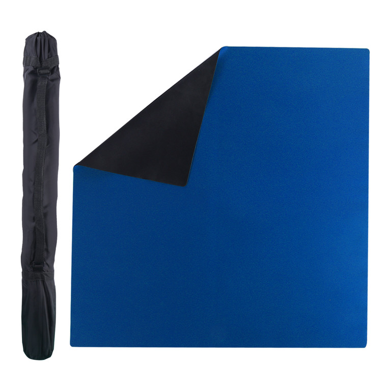 32" x 32" Rubber Anti-Slip Game Mat-Blue