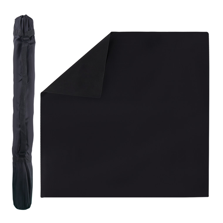 32" x 32" Rubber Anti-Slip Game Mat-Black
