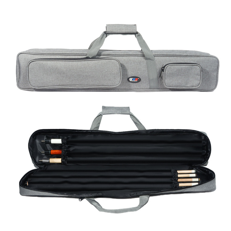 3x4 Soft Pool Cue Stick Carrying Case-Grey