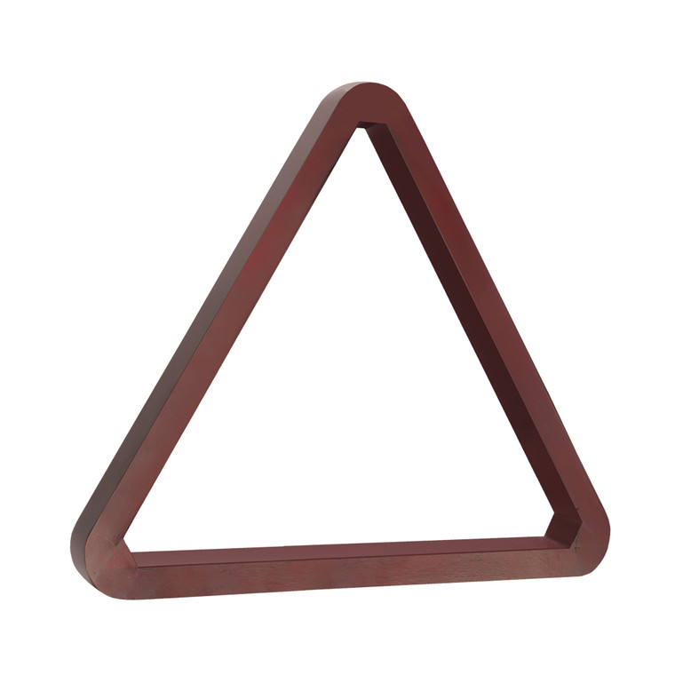 Deluxe 8-Ball Triangle Solid Wood Billiard Pool Ball Racks (Mahogany)