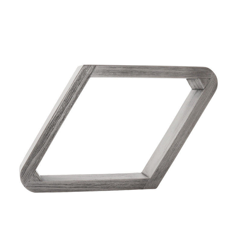 Deluxe 9-Ball Diamond Solid Wood Billiard Pool Ball Racks (Brushed Grey)