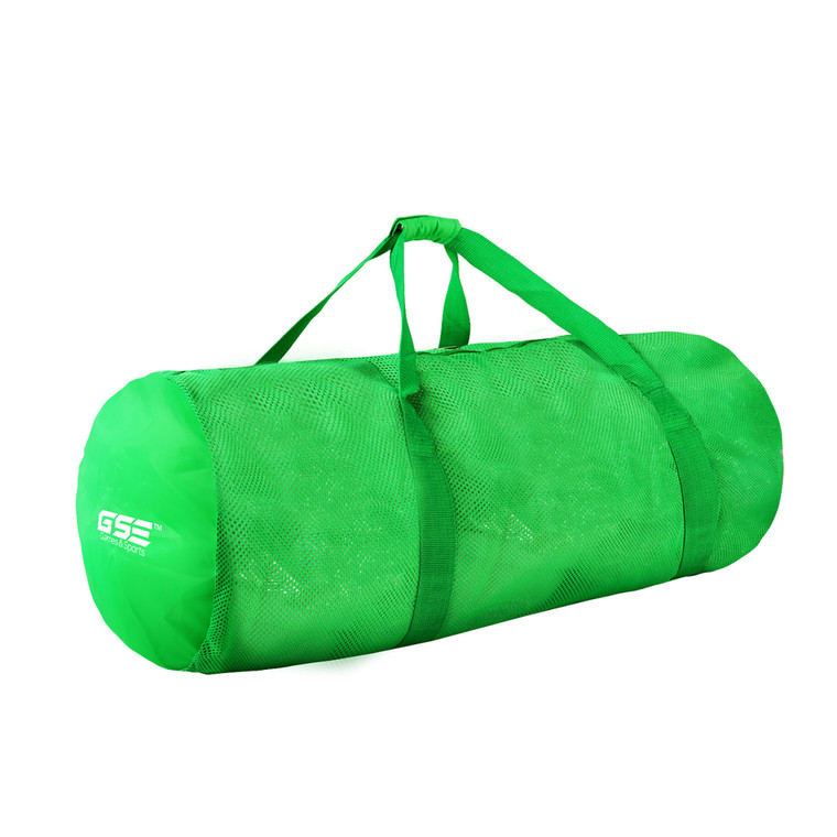 Large Mesh Sports Equipment Duffel Bag, Scuba Bag with Zipper for Diving Equipment,Gym Gear（Green)