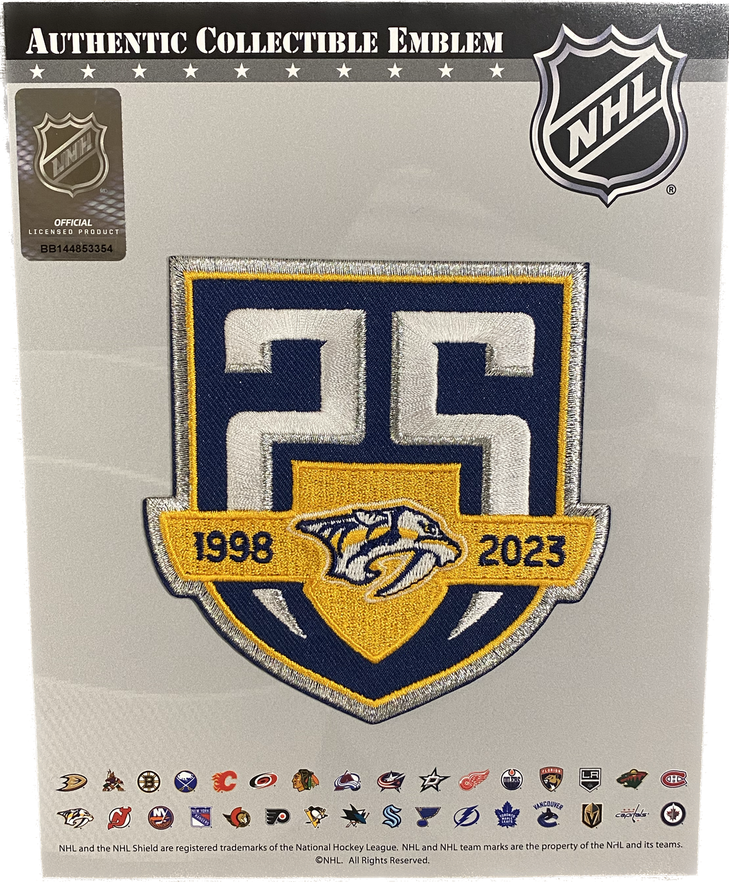 NHL Official National Hockey League Shield Logo Patch