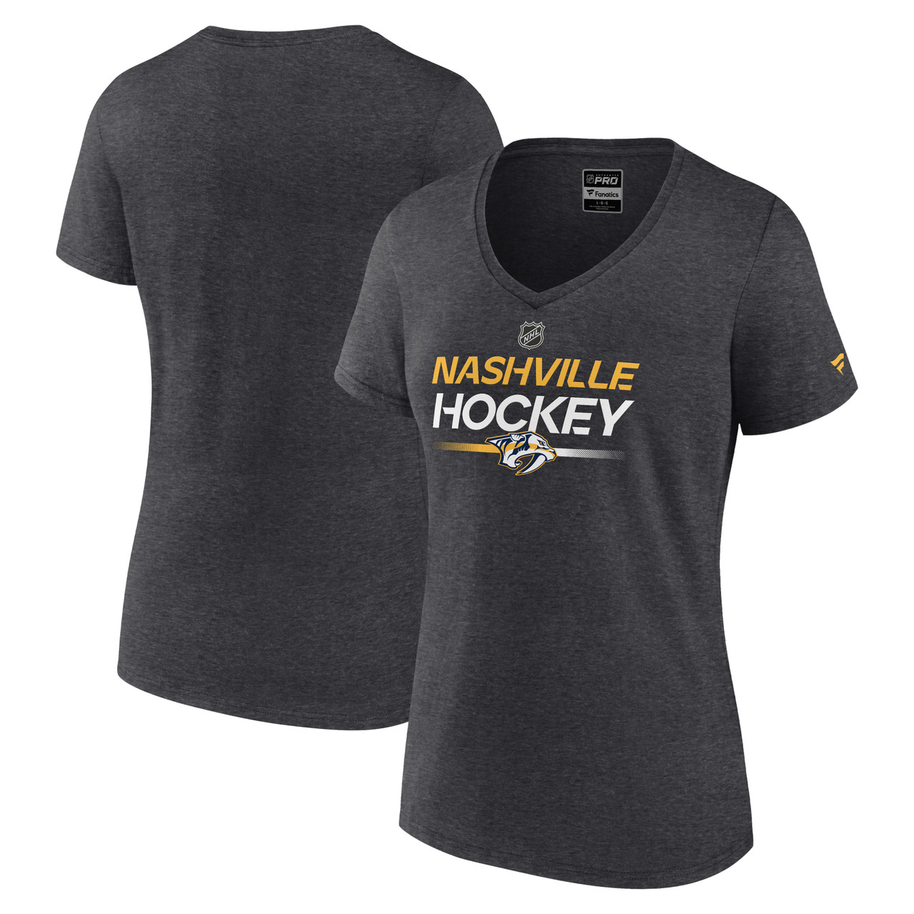 Nashville Predators Fanatics W AP Nashville Hockey Charcoal