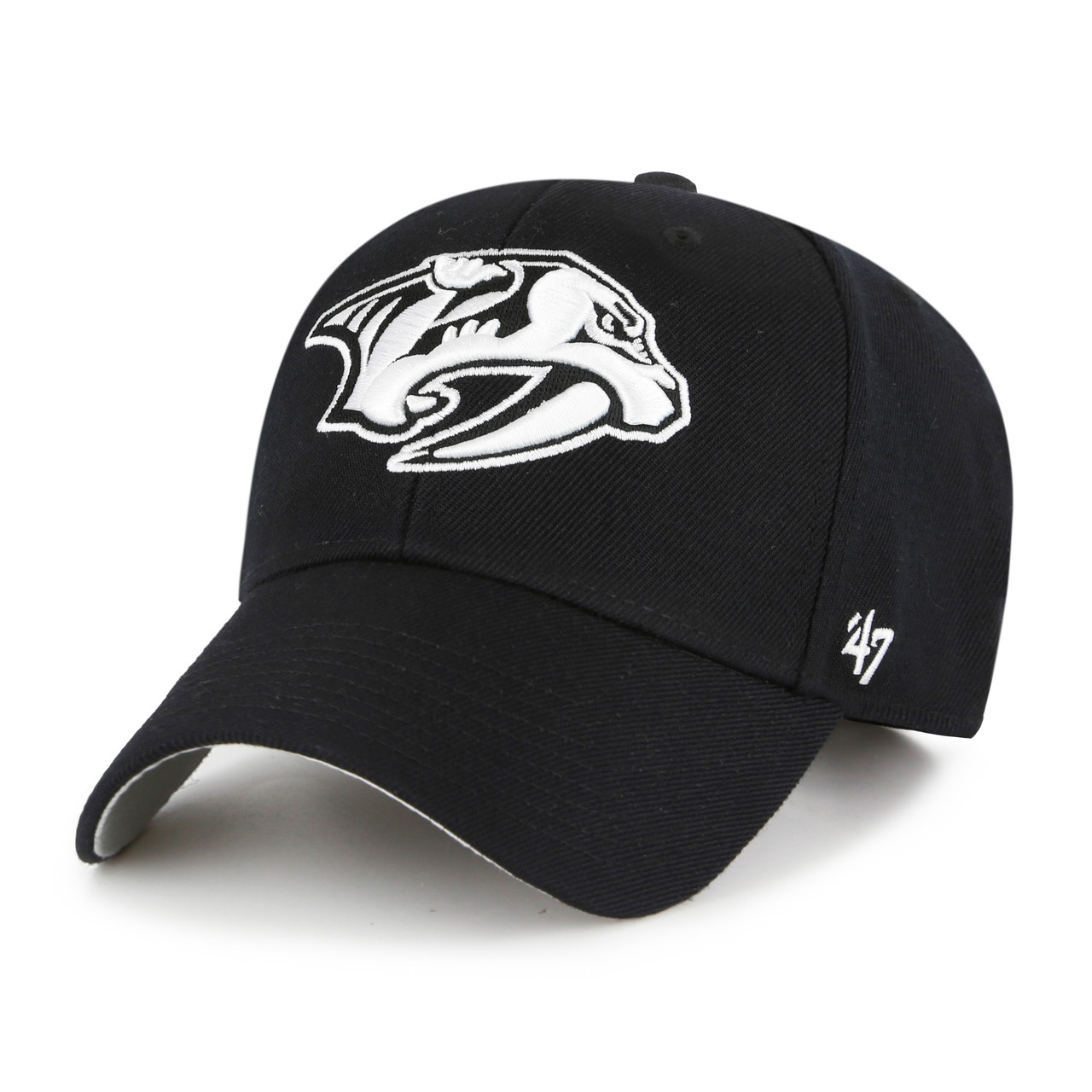 Nashville Predators 47 Brand Mvp Black Pred Hat - Nashville