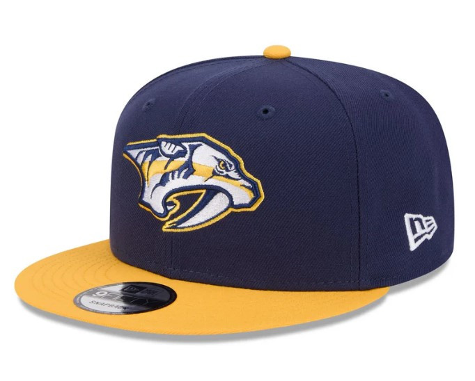 Nashville Predators New Era 5950 Pred Navy/gold Hat  display picture 3