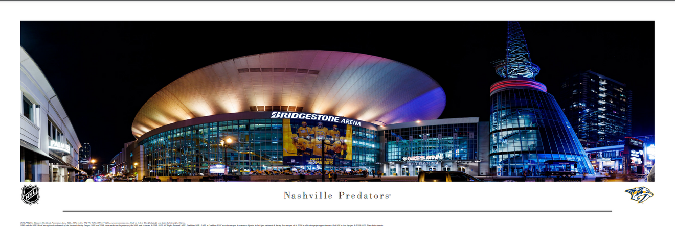 Nashville Predators - Bridgestone Arena Exterior Panoramic Photo