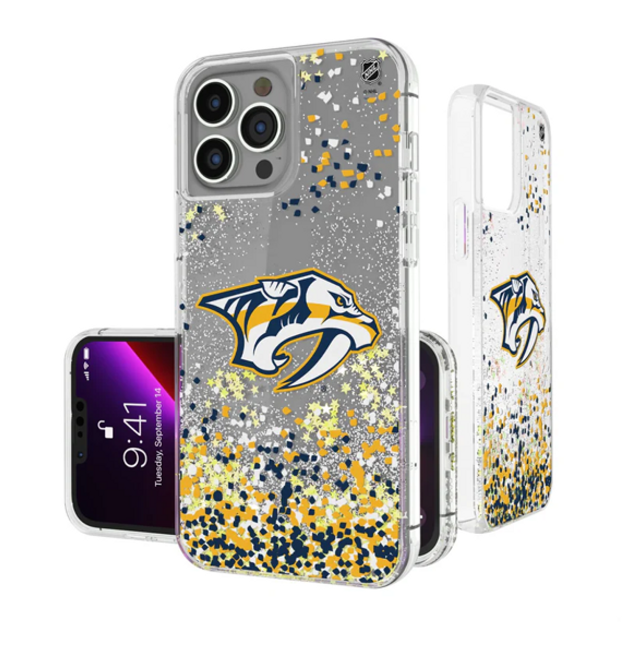 Nashville Predators Keyscaper Glitter iPhone Case