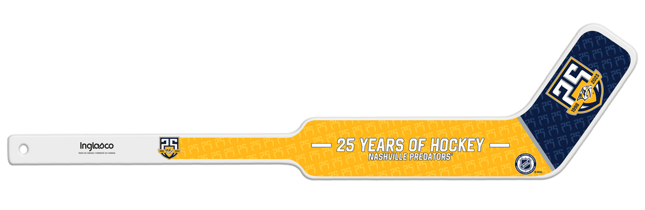 Nashville Predators 25th Anniversary Mini Goalie Stick