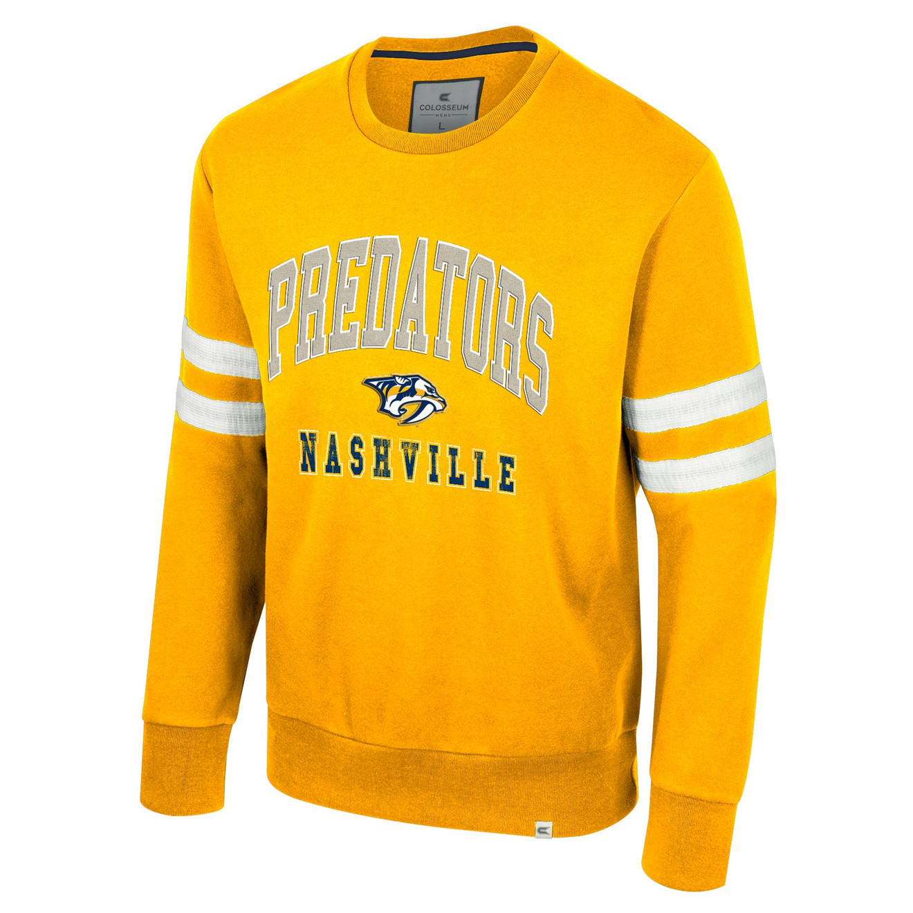 Nashville Predators Sweatshirt-Vintage Crew Gold