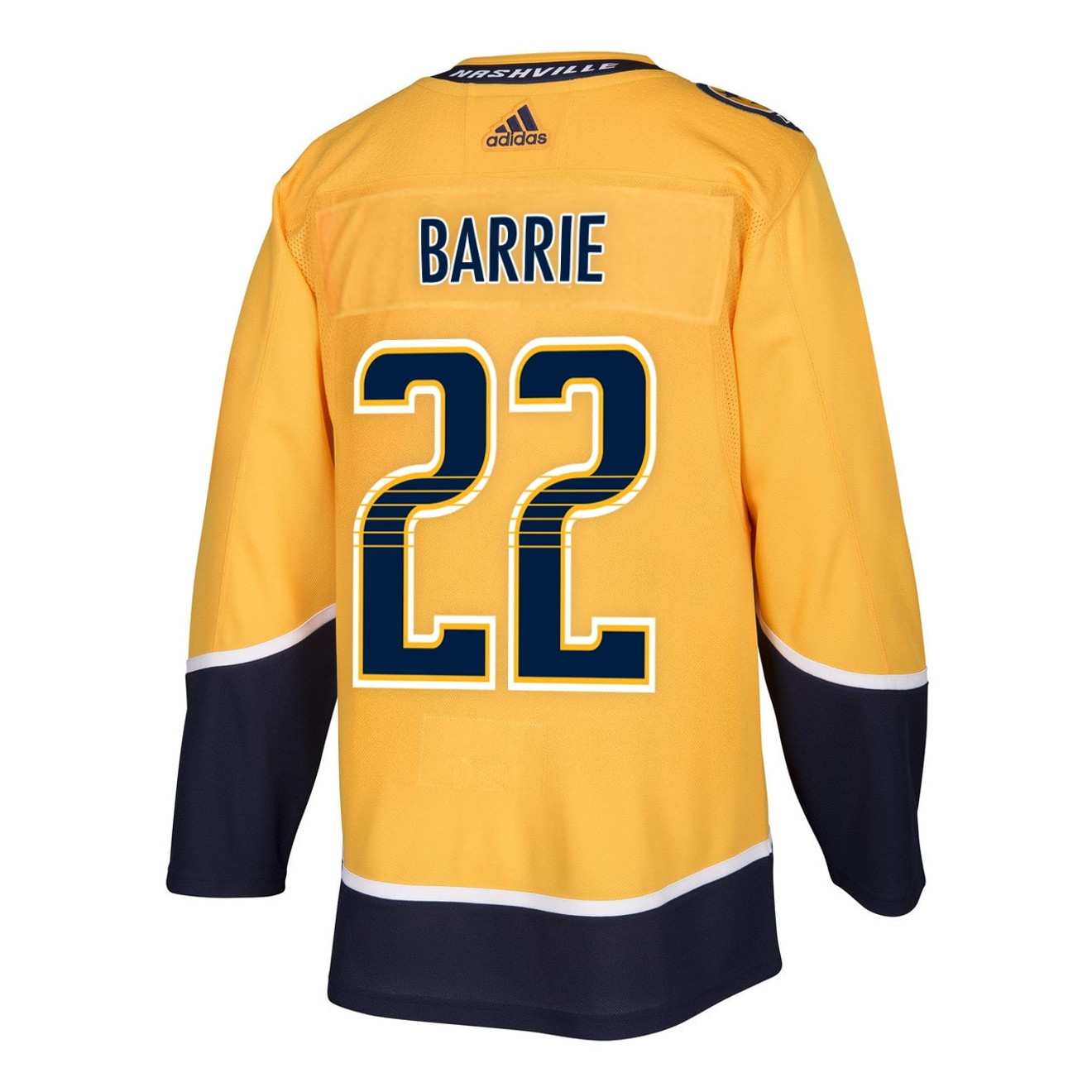 Nashville Predators Adidas Authentic Tyson Barrie Jersey Home/Gold