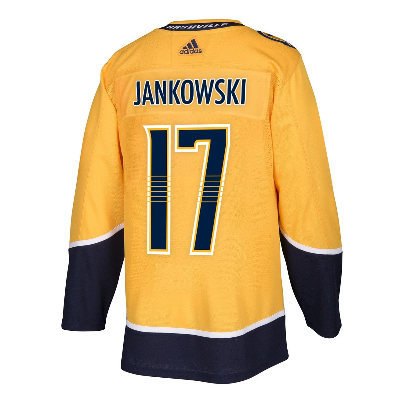 Nashville Predators Adidas Authentic Mark Jankowski Jersey Home/Gold