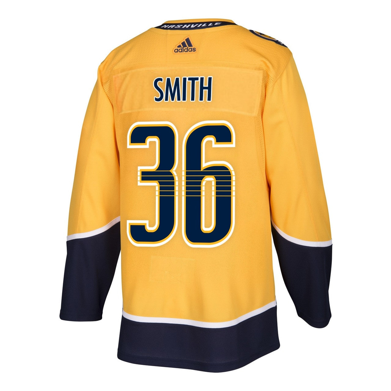 Nashville Predators Adidas Authentic Cole Smith Jersey Home/Gold