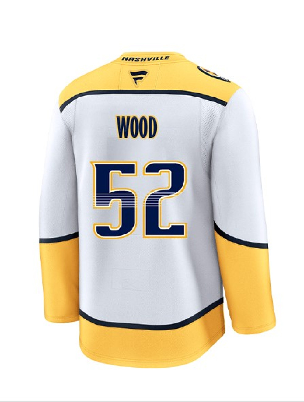 Nashville Predators Fanatics Premium Matthew Wood Jersey Road/White