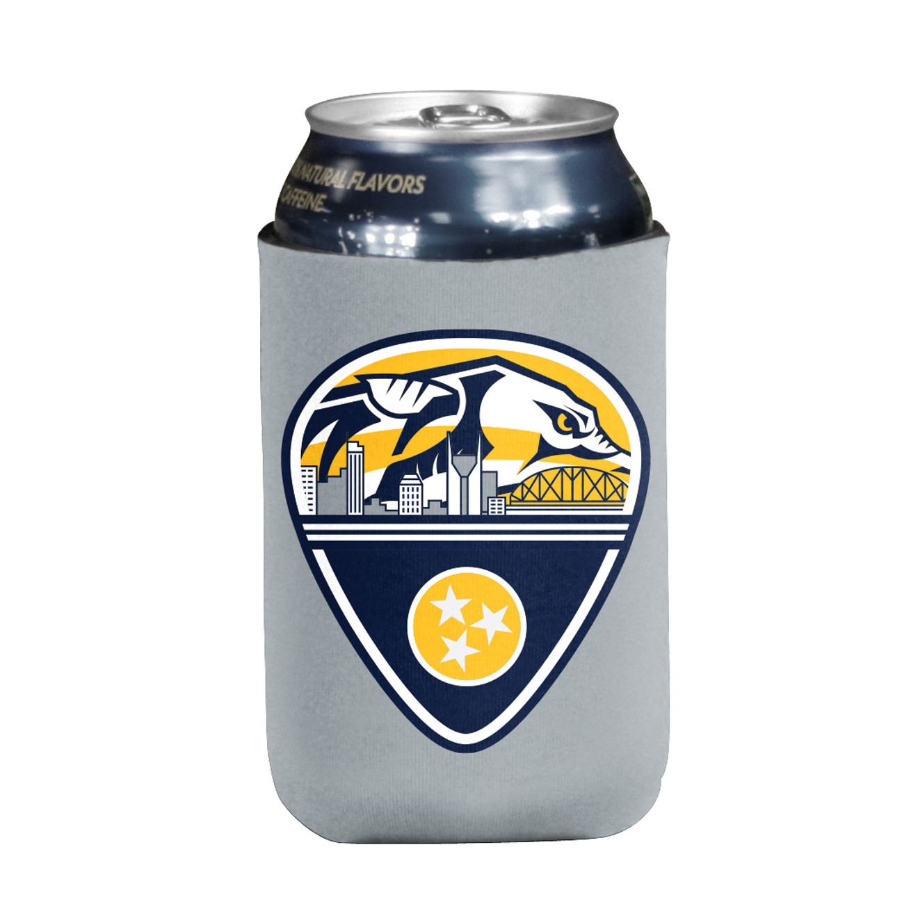 Nashville Predators Koozie - Grey Pick Skyline