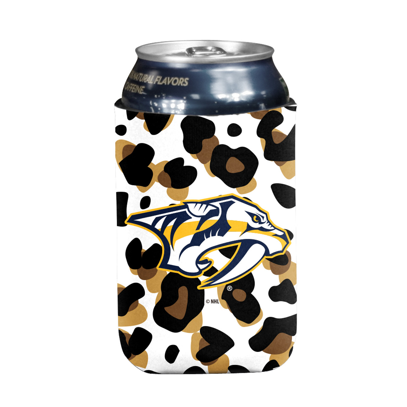 Nashville Predators Koozie-Leopard Print - Nashville