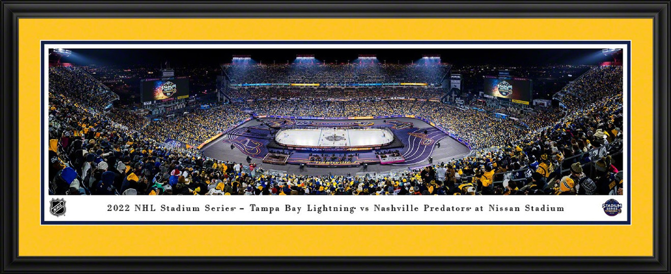 Nashville Predators - Stadium Series Panoramic Photo (Deluxe Frame) Nashville Predators - Stadium Series Panoramic Photo (Deluxe Frame)