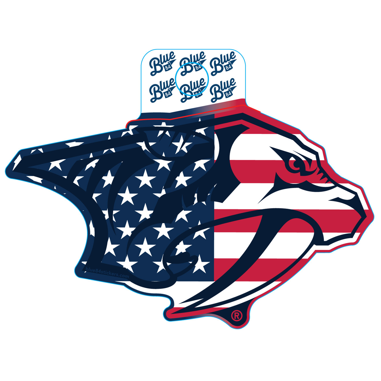 Nashville Predators Sticker-Pred Head US