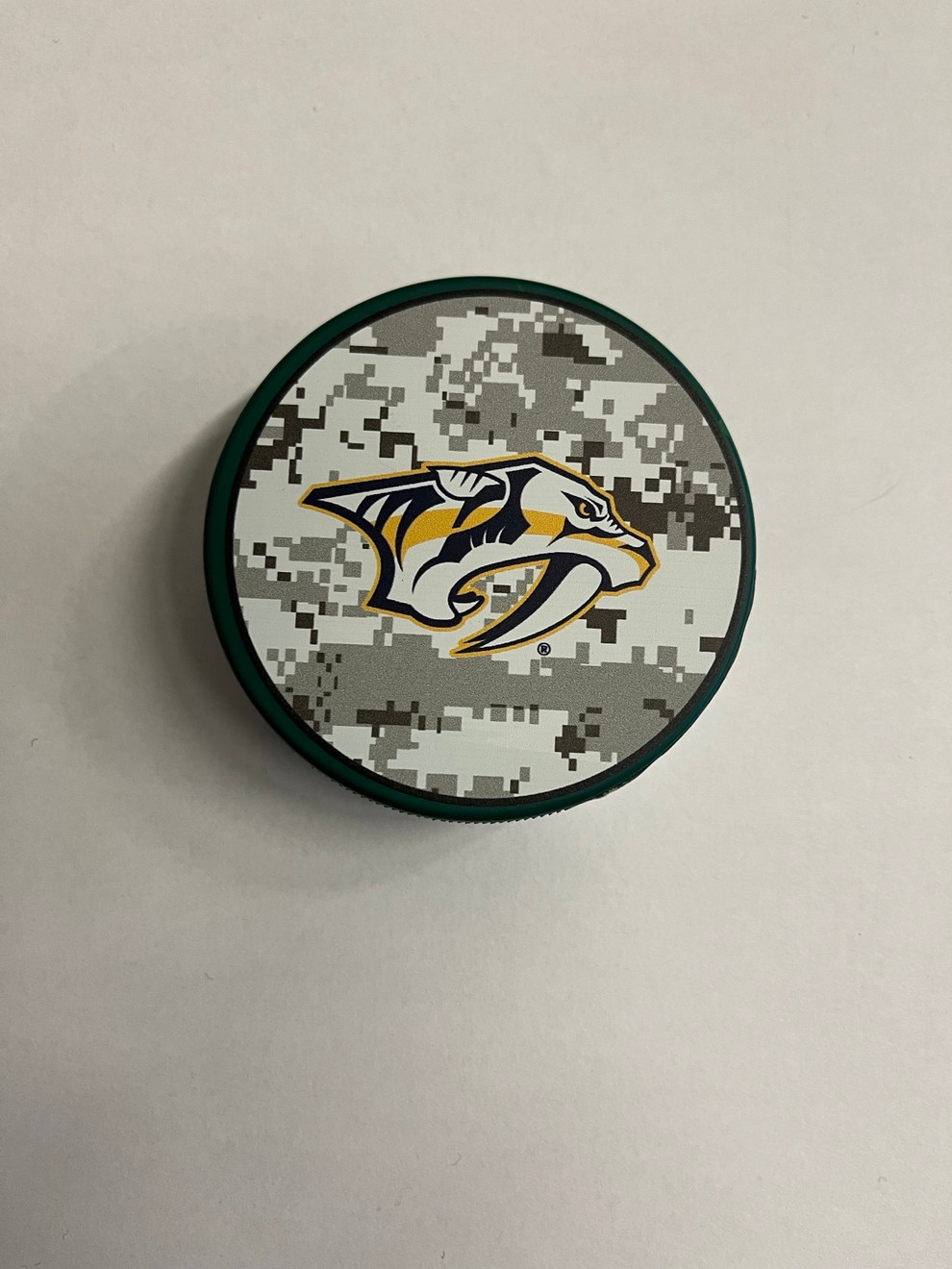 Nashville Predators Inglasco Military Camo Puck