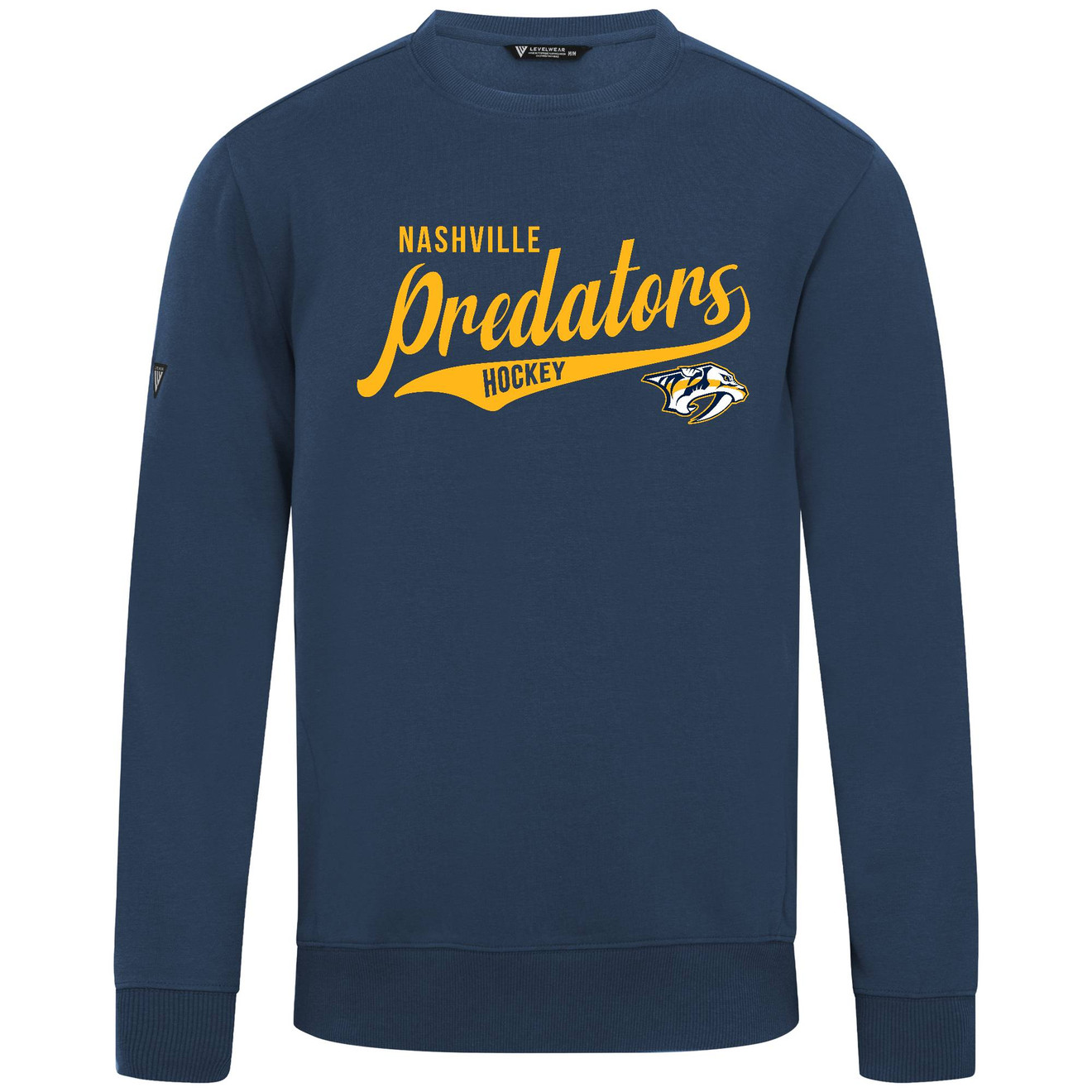 Nashville Predators Levelwear Mens Glidezane Crew Sweatshirt