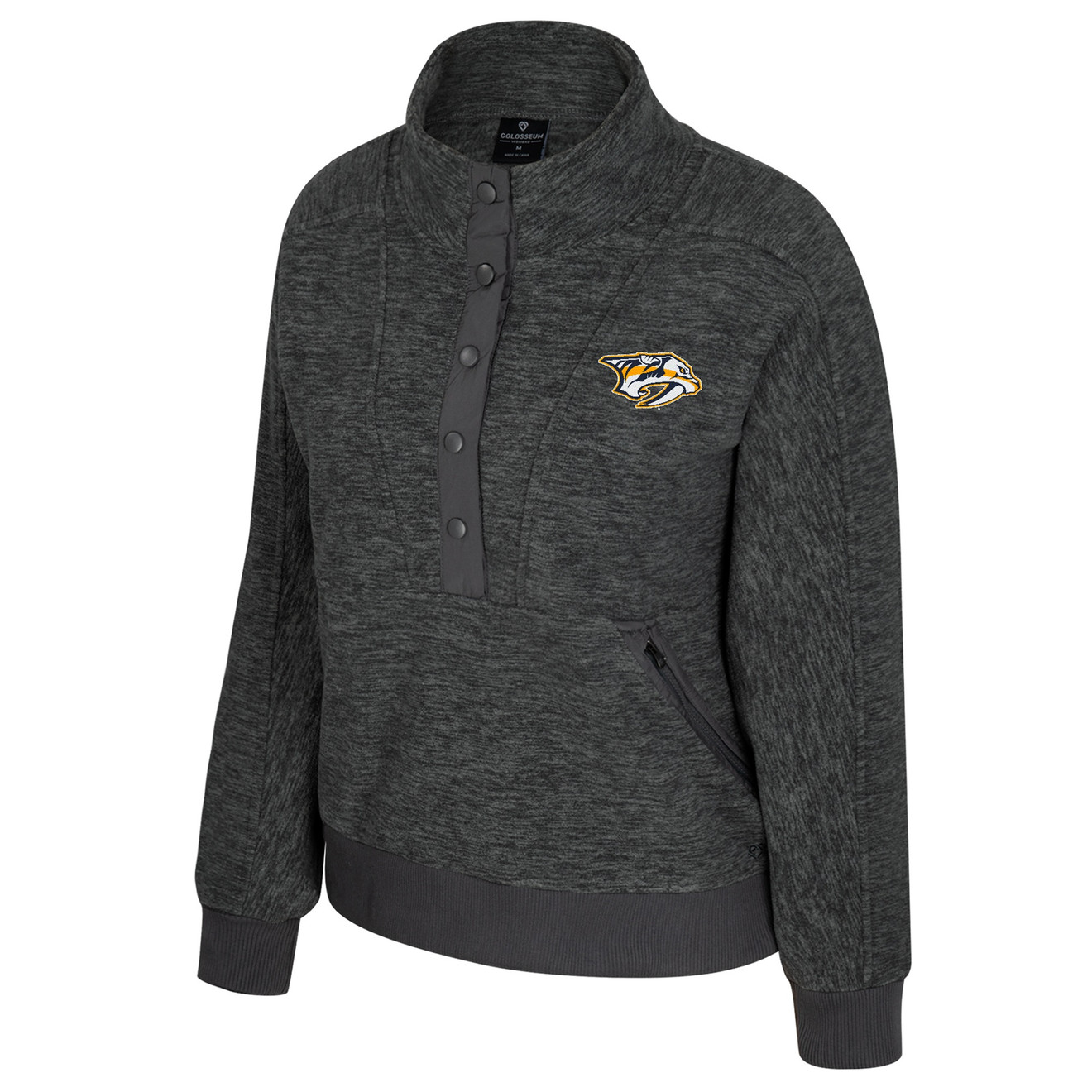 Nashville Predators Collosseum Womens Lesdeux 1/4 zip Jacket