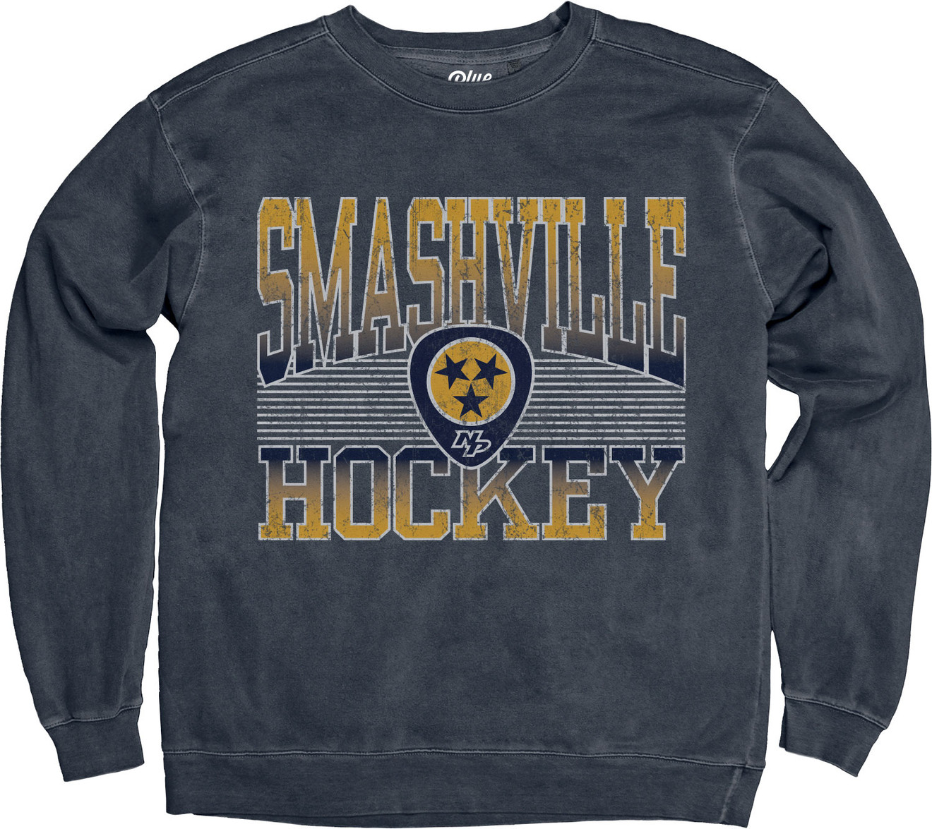 Nashville Predators SWEATSHIRT-THROW SHADE CREW