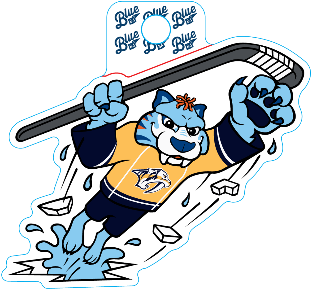 Nashville Predators Sticker-Fly Gnash