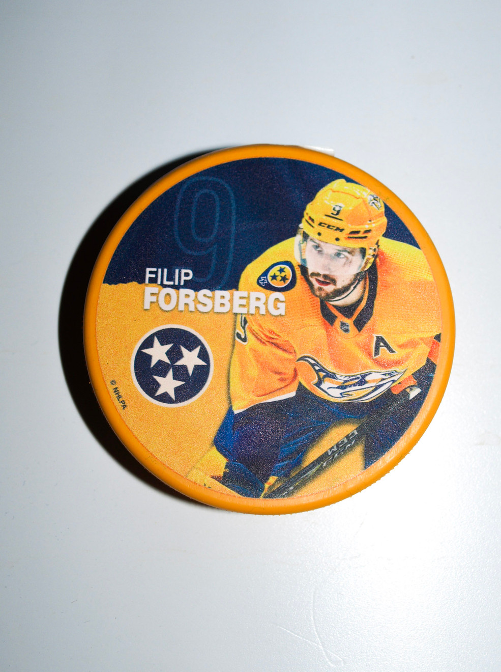 Nashville Predators Puck Filip Forsberg