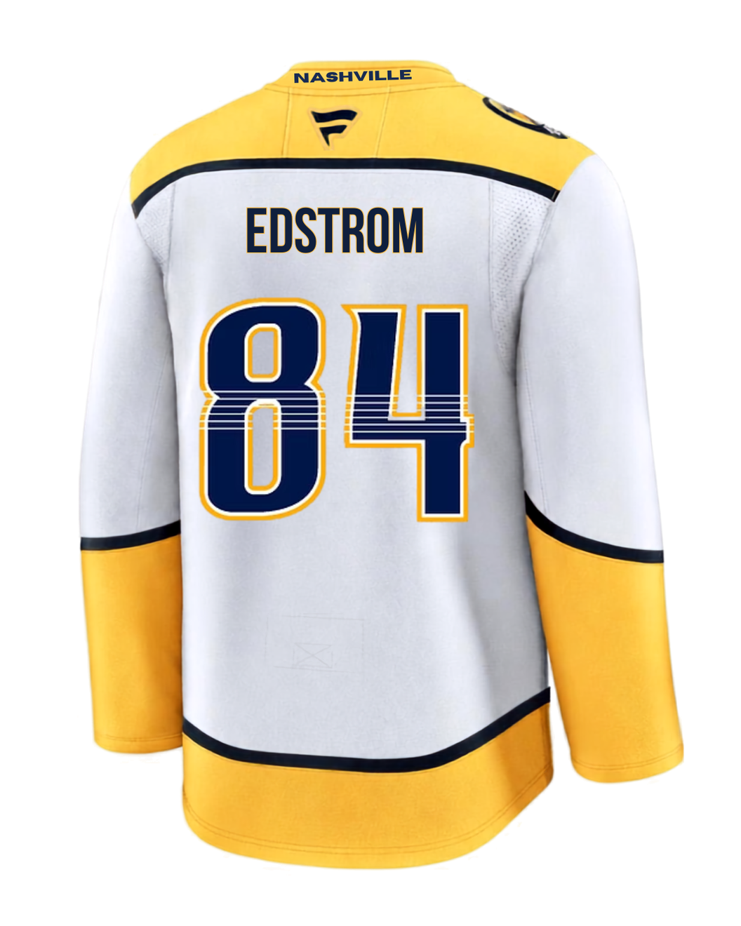 Nashville Predators Fanatics Adam Edstrom Road White Premium Jersey